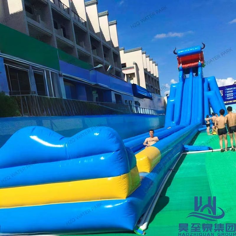 15FT надувный отскакочный дом с водным слайдом Зеленый кран Тяжелый надувный водный слайд с вентилятором